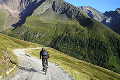 Mountainbiken in den Bergen